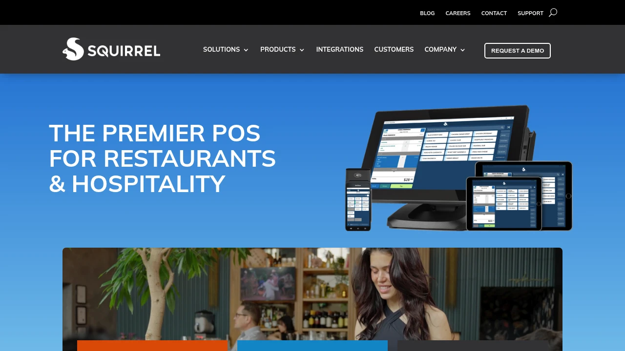 Screenshot of Squirrel Systems website