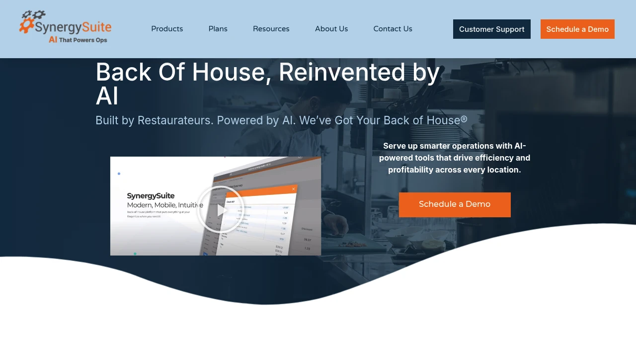 Screenshot of Synergy Suite website