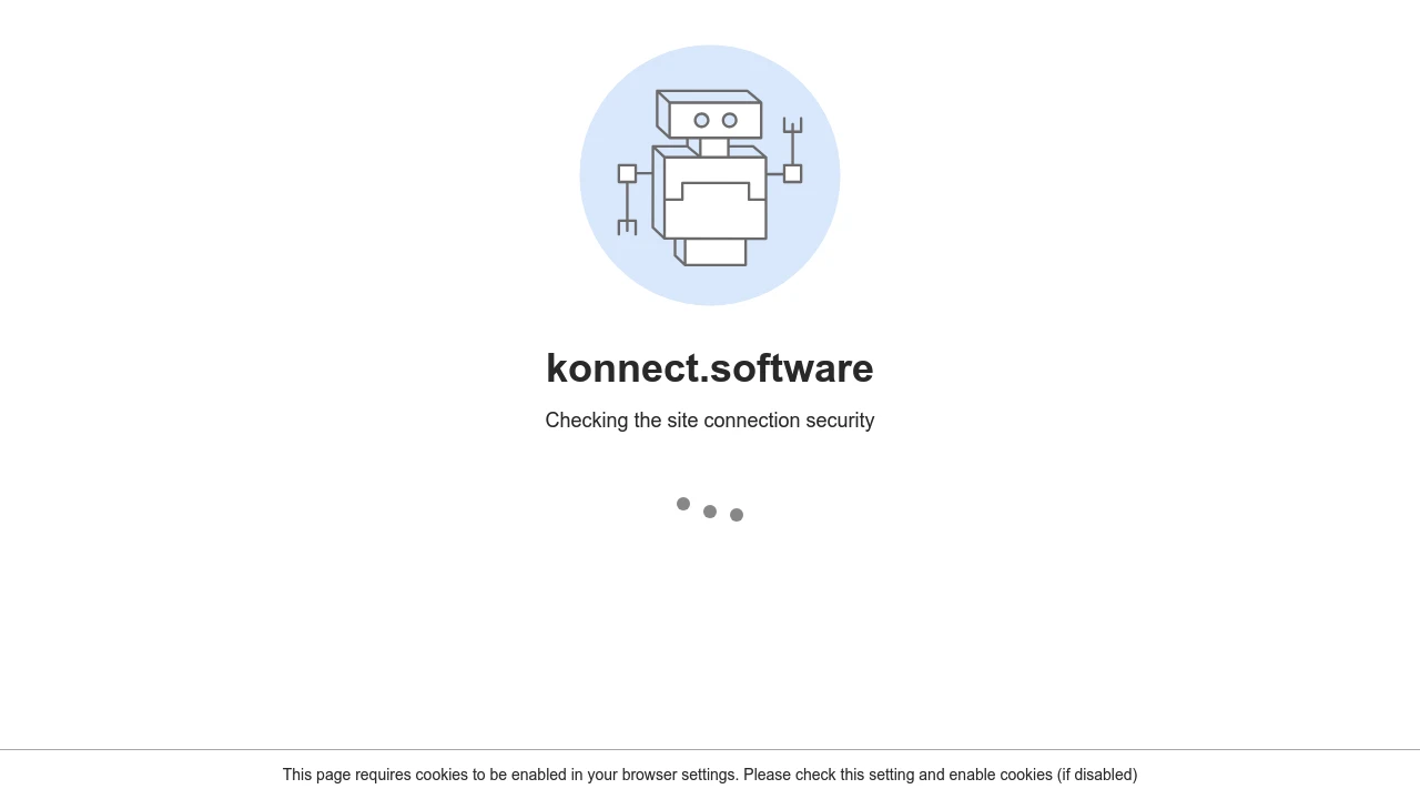 Screenshot of Konnect website