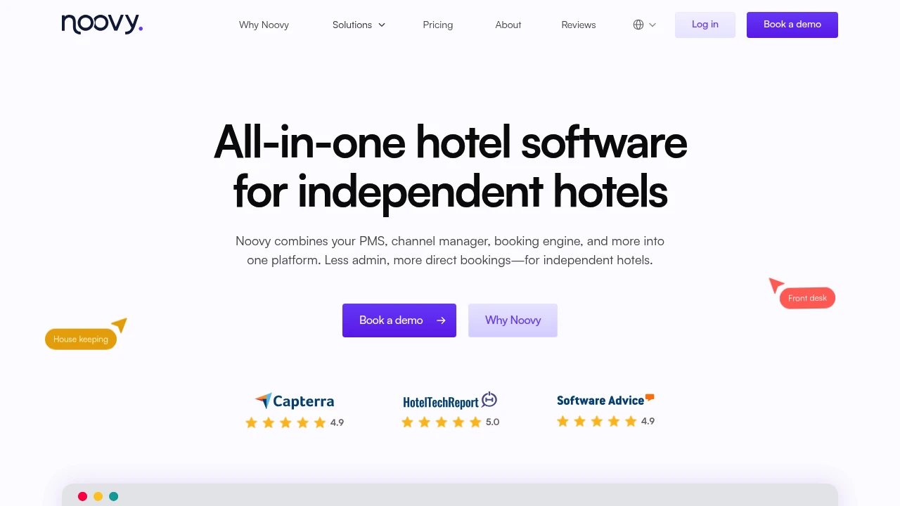 Screenshot of Noovy website