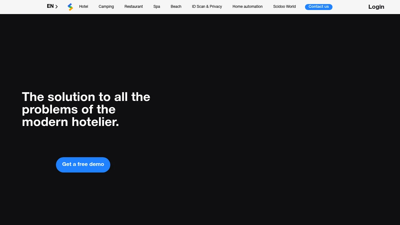 Screenshot of Scidoo website