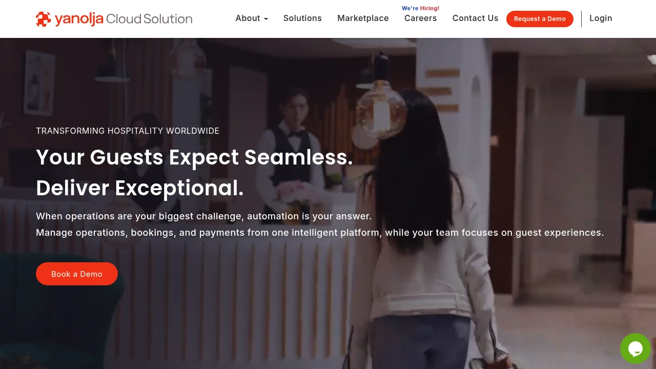 Screenshot of Yanolja Cloud Solution website