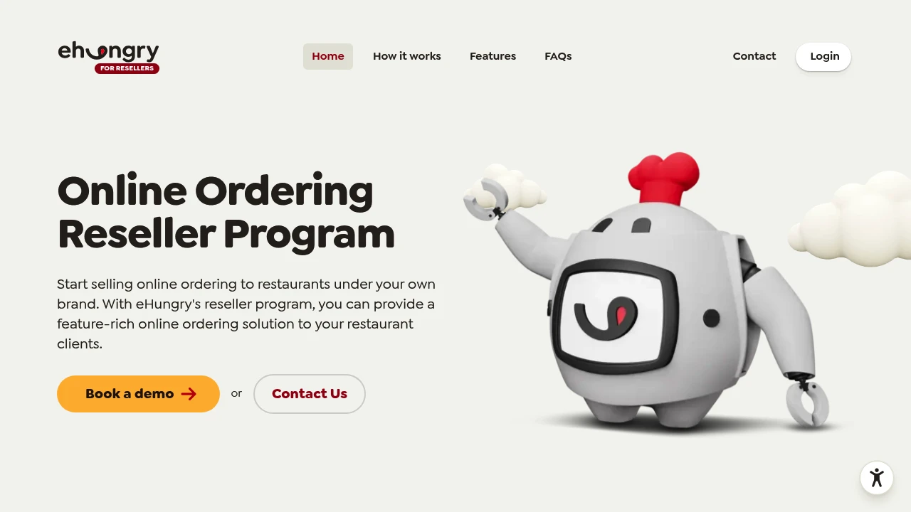 Screenshot of eHungry website